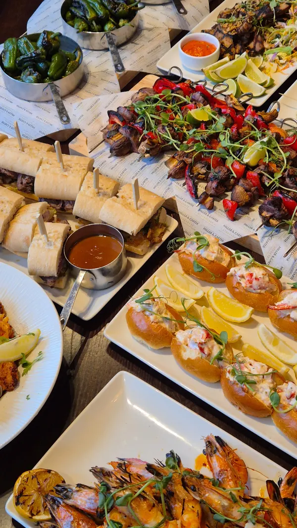 Miller & Carter steakhouse spread